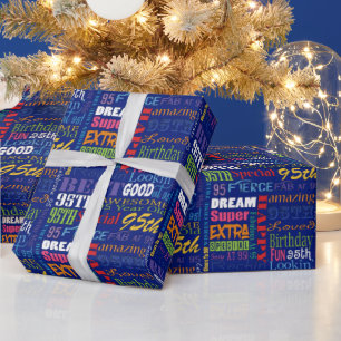 Special-95. Geburtstags-Party-personalisiertes Geschenkpapier