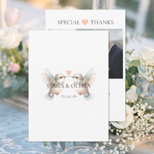Special Add Foto Wedding Dankeschön Karte