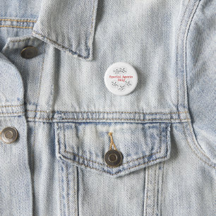 Special Agent - Spy Theme Top Secret Party Button