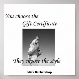 Special Beauty Salon Geschenkgutschein Plakat