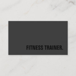 Special Black Out Grau Fitness Trainer Trendy Visitenkarte