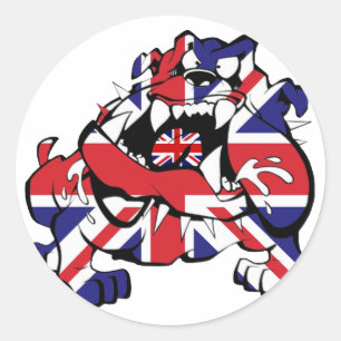 Special British Bulldog Runder Aufkleber