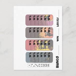 Special Bunco Post Card Einladungen