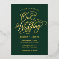 Special Day REAL FOIL Elegante Hochzeit Einladung