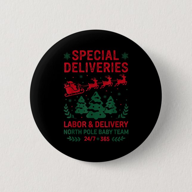 Special Deliveries Labor And Delivery Baby Nurse C Button (Vorderseite)