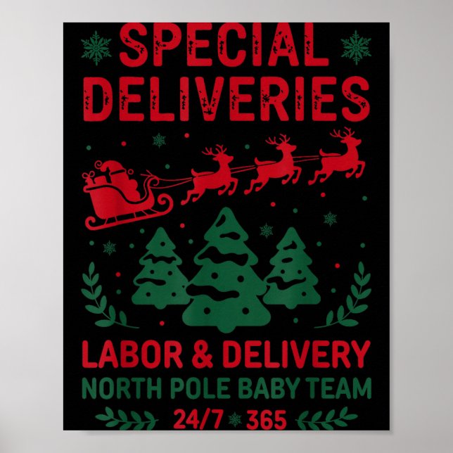 Special Deliveries Labor And Delivery Baby Nurse C Poster (Vorne)
