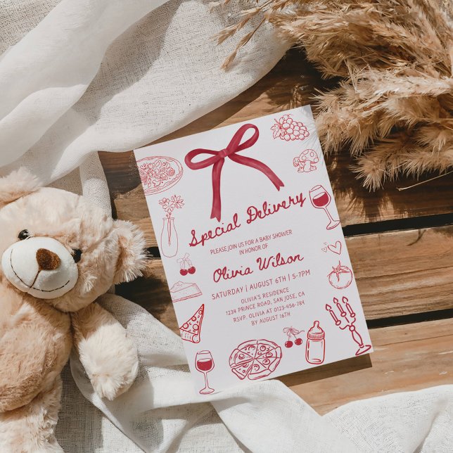 Special Delivery Baby Shower Party Einladung (Von Creator hochgeladen)