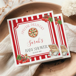 Special Delivery Italian Baby Shower  Serviette