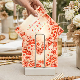 Special Delivery Pizza Baby Shower Serviette