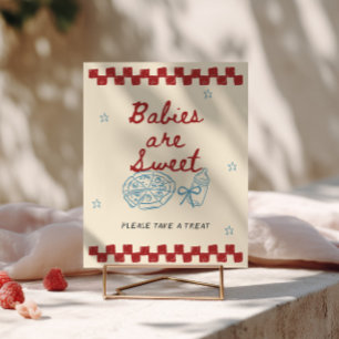 Special Delivery Pizza Shower Babys sind süß Poster