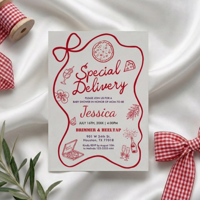 Special Delivery Whimsical Baby Shower Invitation Einladung (Von Creator hochgeladen)