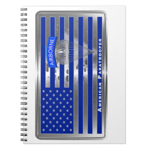 Special Designed American Paratrooper Flag Notizblock