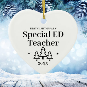 Special ED Teacher New Job Weihnachten Keramik Ornament