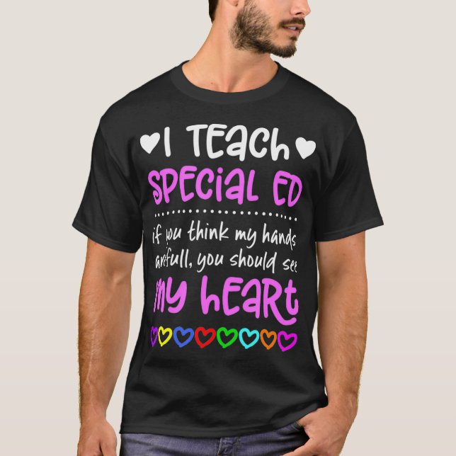 Special Ed Teacher T-Shirt Geschenkhandschuhe Voll (Vorderseite)