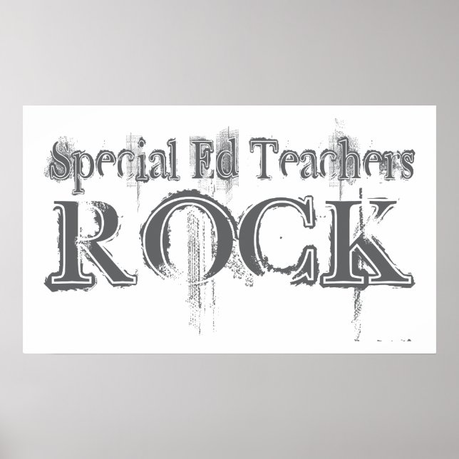 Special Ed Teachers Rock Poster (Vorne)