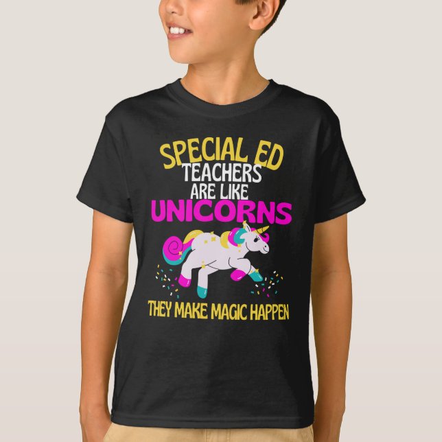 Special Ed Teachers Unicorn , Magical Unicorn T-Shirt (Vorderseite)