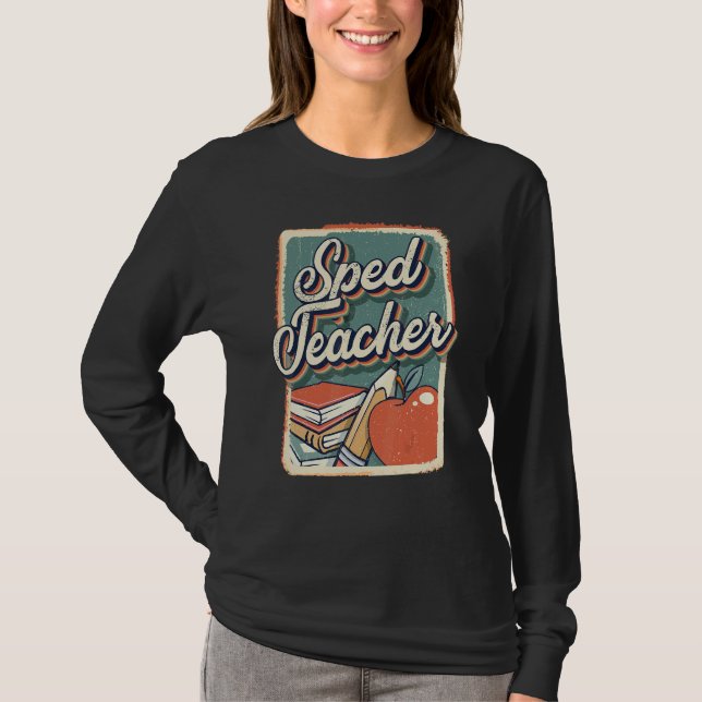 Special Education Teacher SPED ED Retro Retro Vint T-Shirt (Vorderseite)