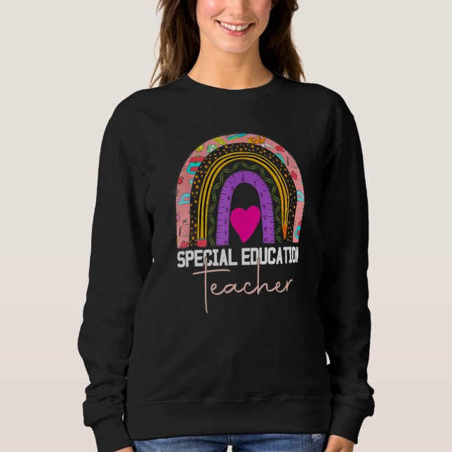 Special Education Teacher Sped Ed SPED Leopard Rai Sweatshirt (Vorderseite)