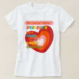 Special Education Teacher SPED Motivational Name T-Shirt
