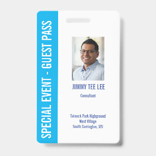 Special Event Security Foto Pass Ausweis