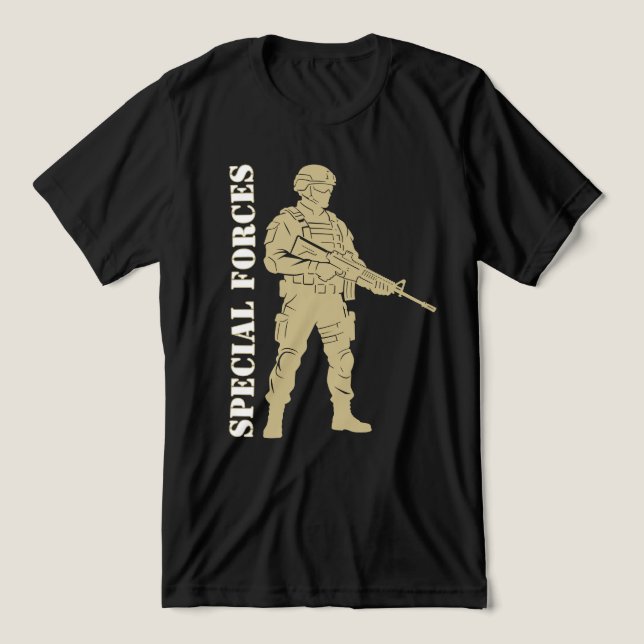 Special Forces - Elite Militär Operator Tri-Blend Shirt (Design Vorderseite)