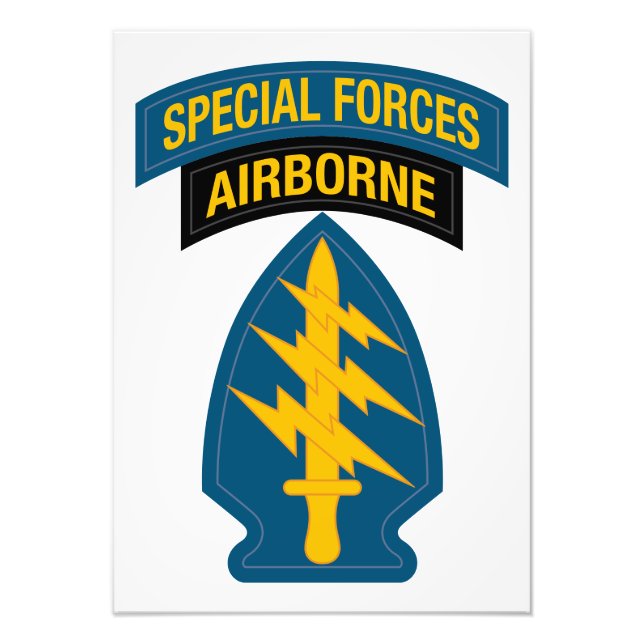 Special Forces insignia Airborne Tab Fotodruck (Vorne)