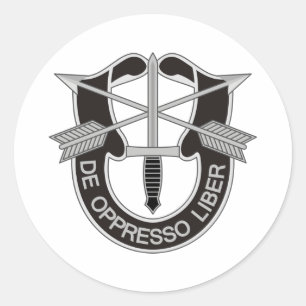 Special Forces SF De Oppresso Liber Runder Aufkleber