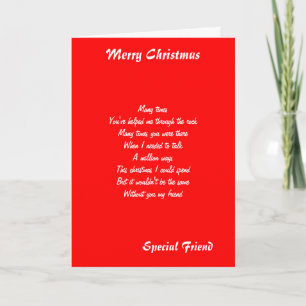 special friend christmas greeting cards feiertagskarte