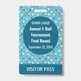 Special Golf Event Security Pass Ausweis