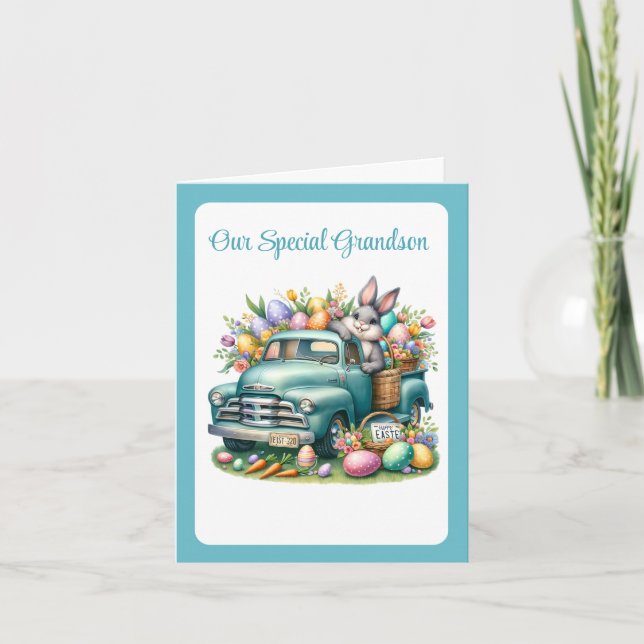 Special Grandson Easter Card Feiertagskarte (Vorderseite)