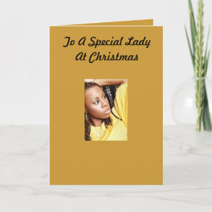 Special Lady Christmas Card Feiertagskarte