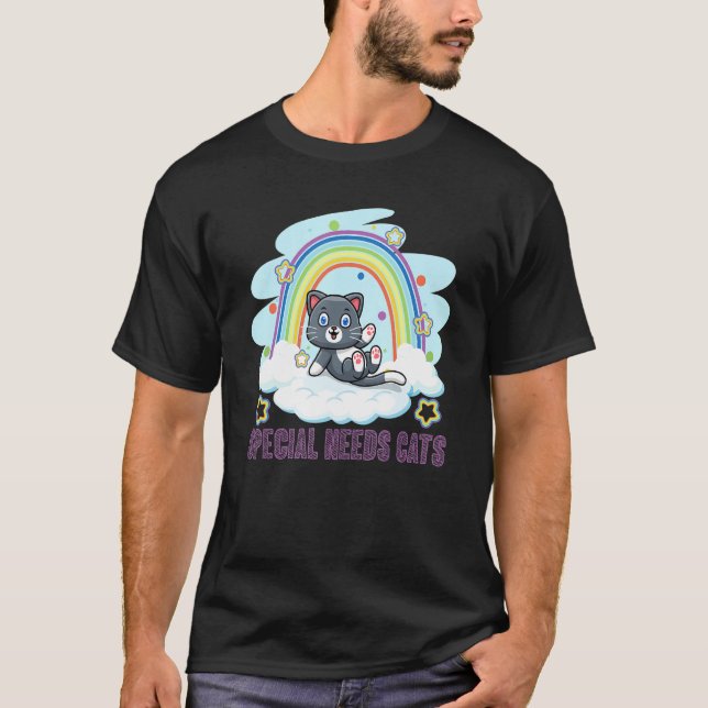 Special Needs Cats Rainbow T-Shirt (Vorderseite)