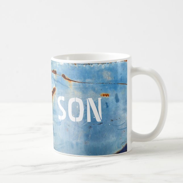 "Special" Old Rusty American Car - Personalisierba Kaffeetasse (Rechts)