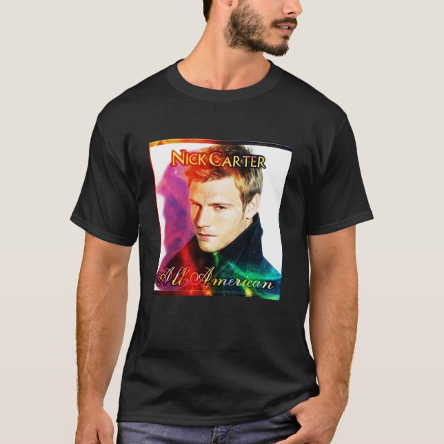 Special Singer Man Country Nick Carter Redeki Tren T-Shirt (Vorderseite)
