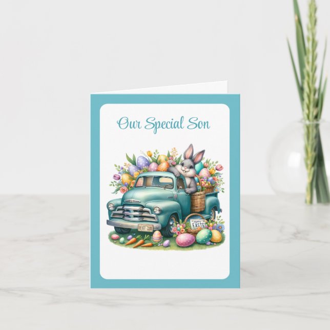 Special Son Easter Card Feiertagskarte (Vorderseite)