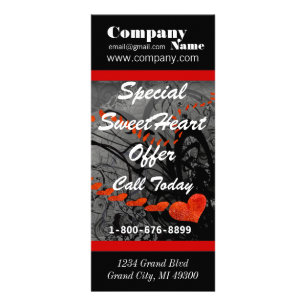 Special SweetHeart Sale Boutique Rack Card Werbekarte
