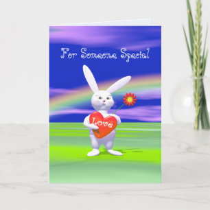 Special Valentine Bunny Feiertagskarte