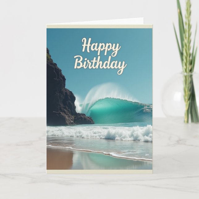 Speciale Surf-Welle-Karte Karte (Vorderseite)