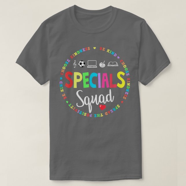 Specials Squad Teacher TRIBE Team zurück zur Grund T-Shirt (Design vorne)