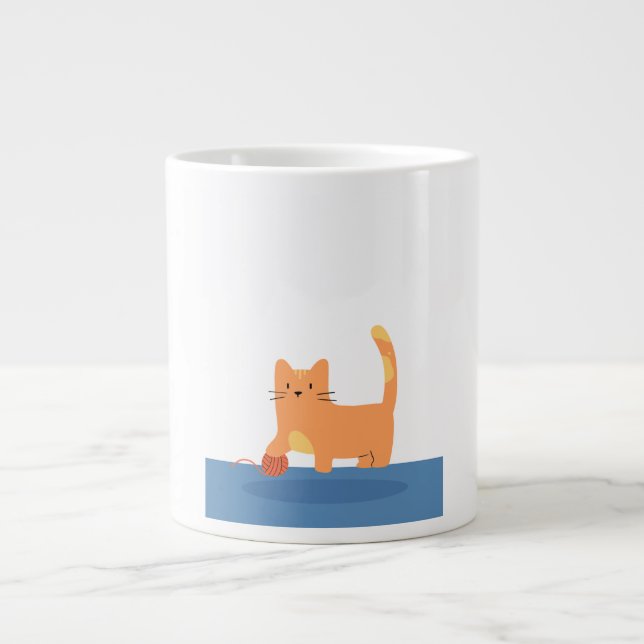 Specialty Mug cat play Jumbo-Tasse (Vorderseite)