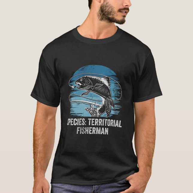 Species Territorial Fisher Introvert Fishing Antis T-Shirt (Vorderseite)