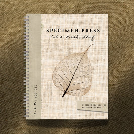 Specimen Press Vol. 3: Bodhi Skeleton Linen-Look Notizbuch