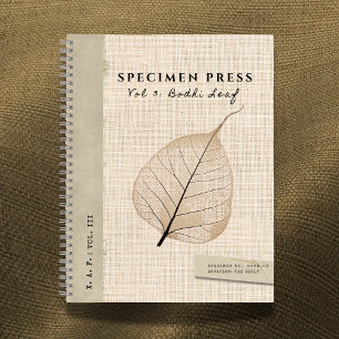 Specimen Press Vol. 3: Bodhi-Skelett Leinen-Look Notizbuch