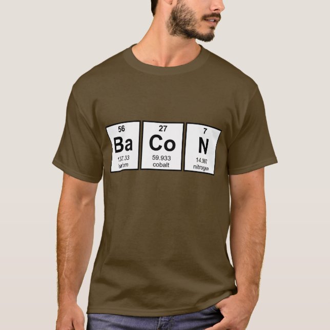 Speck-Periodensystem-Element-Symbole T-Shirt (Vorderseite)