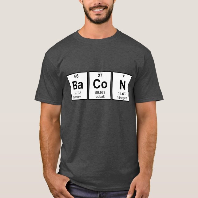 Speck-Periodensystem-Element-Symbole T-Shirt (Vorderseite)