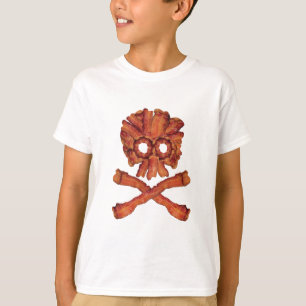 Speck-Totenkopf mit gekreuzter Knochen T-Shirt