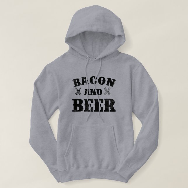 Speck und Bier Hoodie (Design vorne)