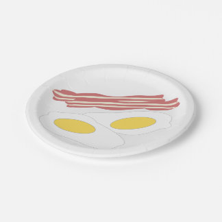 Speck und Ei-Entwurf Pappteller