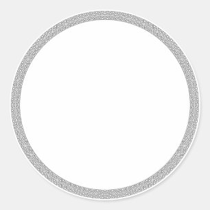 Speckjar, schwarzer Rand, Blanko-Siegel-Aufkleber Runder Aufkleber