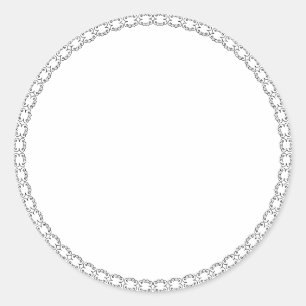 Speckjar, weißes, rundes Siegel Runder Aufkleber